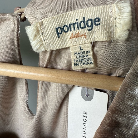 NWT Anthropologie Porridge Jessie Velvet Blouse Top - Picture 5 of 8
